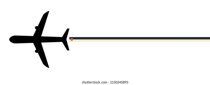 tulsa plane icon vector illustration. isolated on white background