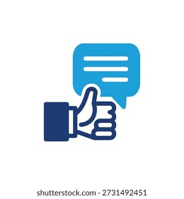 Tumba y el discurso de la burbuja de color icono de diseño de Vector bueno para el Web o el App móvil