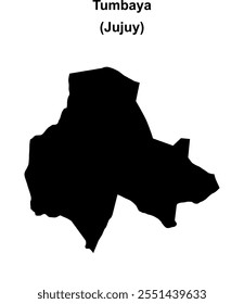 Mapa em branco do departamento de Tumbaya (Jujuy)