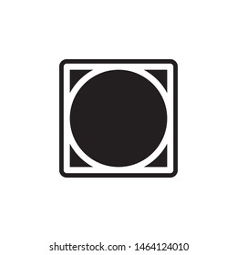 tumble dry icon. Simple glyph, flat vector of Laundry icons for UI and UX, website or mobile application