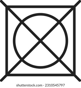 Tumble Dry Symbol Vektorbild. Geeignet für mobile Applikationen und Printmedien.