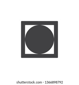 Tumble dry, wash machine sign vector icon. filled flat sign for mobile concept and web design. Laundromat instruction glyph icon. Symbol, logo illustration. Pixel perfect vector graphics