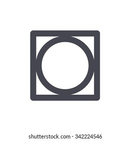 Tumble dry. Washing sign. Laundry symbols