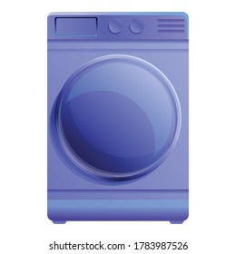 Icono de secador de tambor. Dibujo de un icono vectorial de secadora de tambor para diseño web aislado en fondo blanco