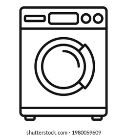 Tumble dryer icon. Outline Tumble dryer vector icon for web design isolated on white background