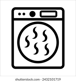Wäschetrockner Symbol Vektor Illustration Symbol