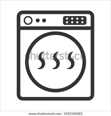 tumble dryer icon vector illustration symbol