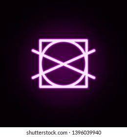 tumble dryer neon icon. Elements of laundry set. Simple icon for websites, web design, mobile app, info graphics