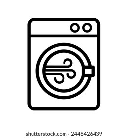 Tumble dryer - vector icon	