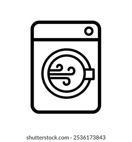 Tumble dryer - vector icon	
