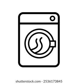 Tumble dryer - vector icon	
