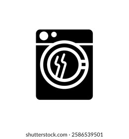 Tumble dryer - vector icon