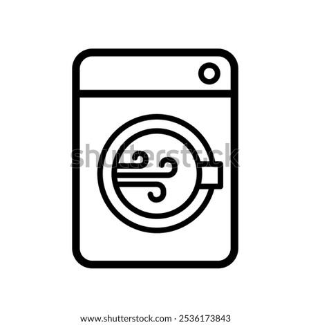 Tumble dryer - vector icon	
