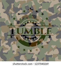 Tumble on camo texture