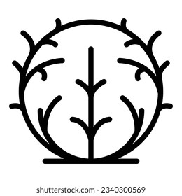 Tumble weed icon outline vector. Desert ball. Western bush