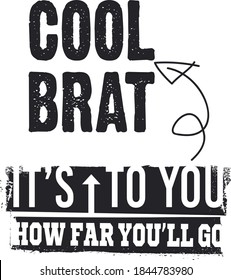 tumbled letter vector print design