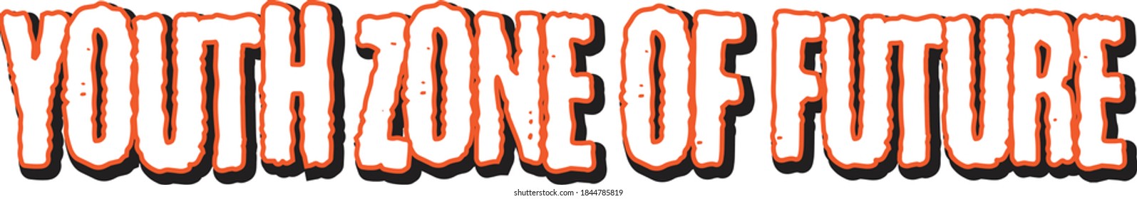 tumbled letter vector print design