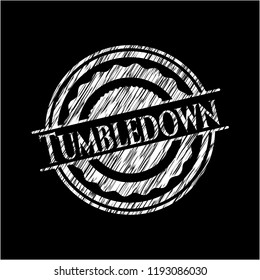 Tumbledown chalkboard emblem