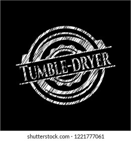 Tumble-dryer on chalkboard
