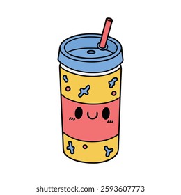 Tumbler Bottle Sticker hand drawn reusable cups for drinks to go. Less waste tips, Zero waste, Eco living concept