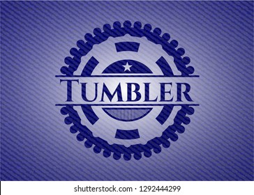 Tumbler denim background