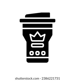 tumbler glyph icon. vector icon for your website, mobile, presentation, and logo design.