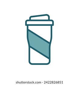 tumbler icon vector design template simple and clean