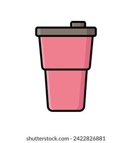 tumbler icon vector design template simple and clean