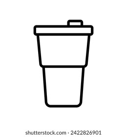 tumbler icon vector design template simple and clean