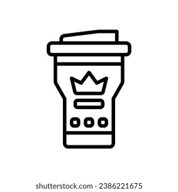 tumbler line icon. vector icon for your website, mobile, presentation, and logo design.