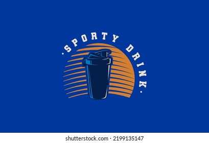 Tumbler Mugs Drink logo design template