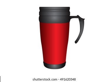 tumbler thermos-cup vector for branding item