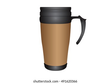 tumbler thermos-cup vector for branding item