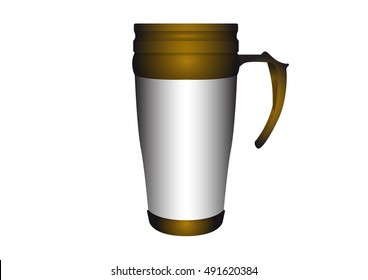 tumbler thermos-cup vector for branding item