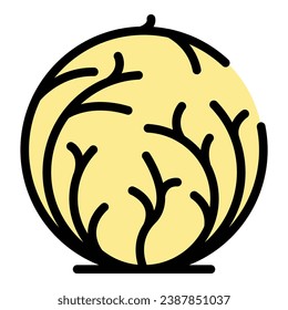 Tumbleweed bush icon outline vector. Desert ball. Dead western color flat