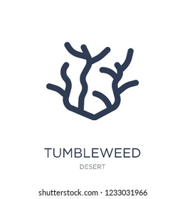 Tumbleweed icon. Trendy flat vector Tumbleweed icon on white background from Desert collection, vector illustration can be use for web and mobile, eps10