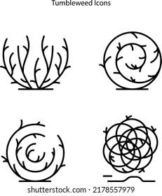 Tumbleweed icons isolated on white background. Tumbleweed icon trendy and modern Tumbleweed symbol for logo, web, app, UI. Tumbleweed icon simple sign.