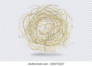 Tumbleweed isolated on transparent. Dry herb, rolling in wind. Dry weed ball, rolling stem of dead plant decoration in western movie genre style. Metaphor of inconstancy, for nomads, vagabonds. Vector