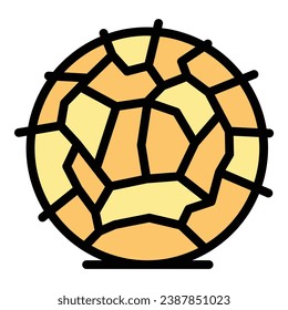 Tumbleweed plant icon outline vector. Desert bush. Wind plant color flat