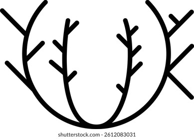 Tumbleweed Vector Line Icon Design