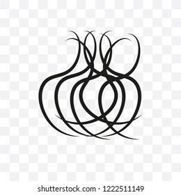 Tumbleweed vector linear icon isolated on transparent background, Tumbleweed transparency concept can be used for web and mobile