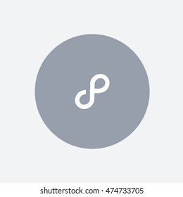 Tumblr link icon vector, isolated, button, EPS, UI, web, symbol, logo, element, image, flat, illustration, graphic, social media user interface sign 2016, modern