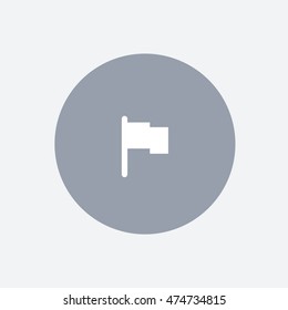 Tumblr report flag icon vector, isolated, button, EPS, UI, web, symbol, logo, element, image, flat, illustration, graphic, social media user interface sign 2016, modern