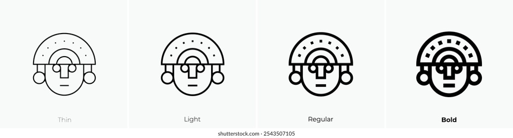 tumi icon. Thin, Light Regular And Bold style design isolated on white background