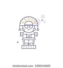 Tumi Inca Vector Icon Design 
