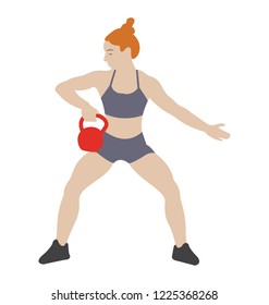 
Tummy exercise flat icon design, exercise concept 
