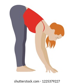 
Tummy exercise flat icon design, exercise concept 
