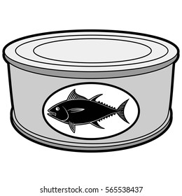 Tuna Can Illustration