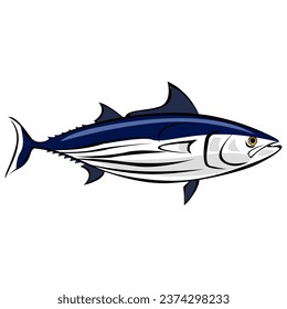 Tuna cartoon mascot Logo Design