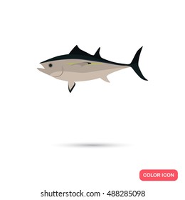Tuna color flat icon